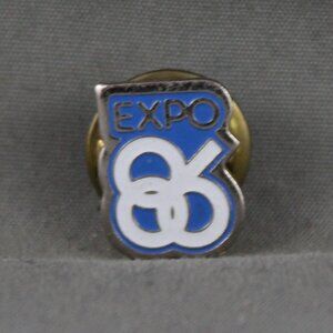 Expo 86 Pin (VTG) - Official Event Logo - Stamped Pin
